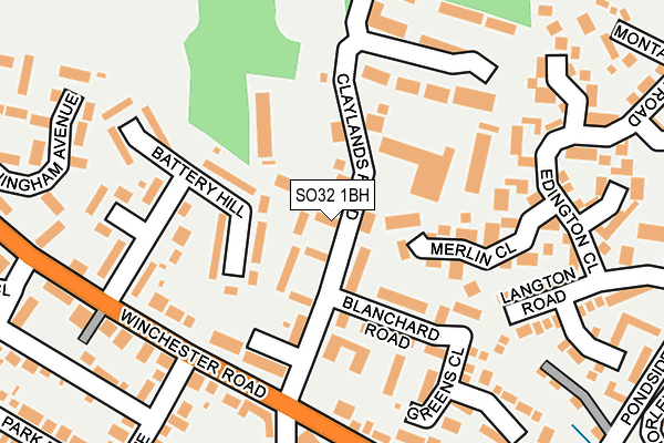 Map of OAKLEY PROPERTY MANAGEMENT LIMITED at local scale