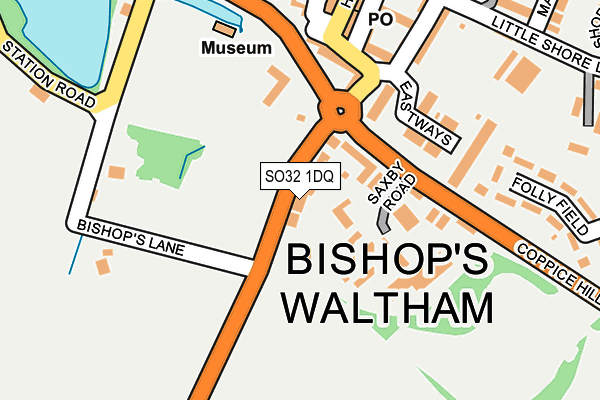 SO32 1DQ map - OS OpenMap – Local (Ordnance Survey)