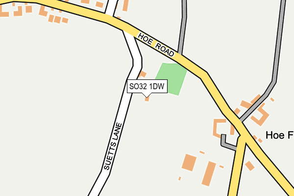 SO32 1DW map - OS OpenMap – Local (Ordnance Survey)
