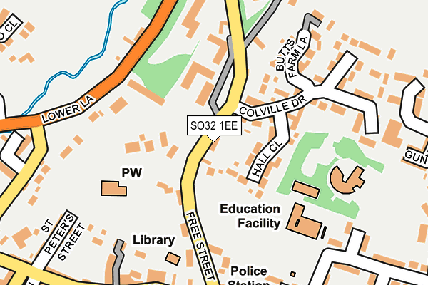 Map of THE RED @ STEEPLE LIMITED at local scale