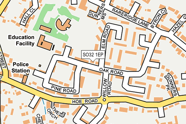 SO32 1EP map - OS OpenMap – Local (Ordnance Survey)
