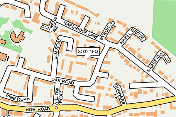 SO32 1EQ map - OS OpenMap – Local (Ordnance Survey)