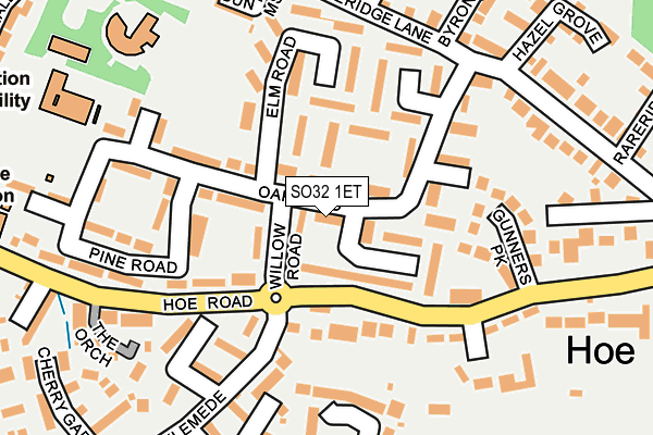 SO32 1ET map - OS OpenMap – Local (Ordnance Survey)