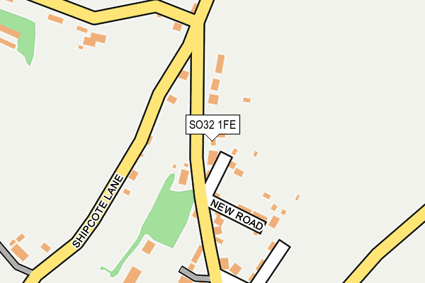 SO32 1FE map - OS OpenMap – Local (Ordnance Survey)