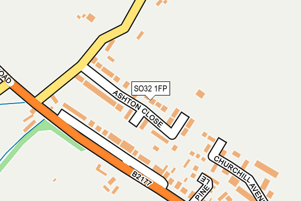 SO32 1FP map - OS OpenMap – Local (Ordnance Survey)