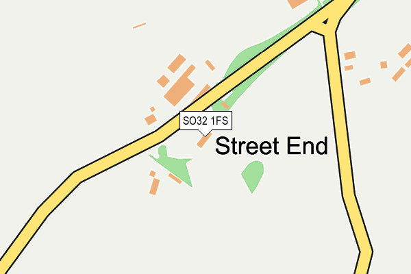 SO32 1FS map - OS OpenMap – Local (Ordnance Survey)