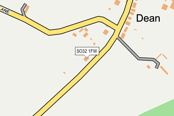 SO32 1FW map - OS OpenMap – Local (Ordnance Survey)