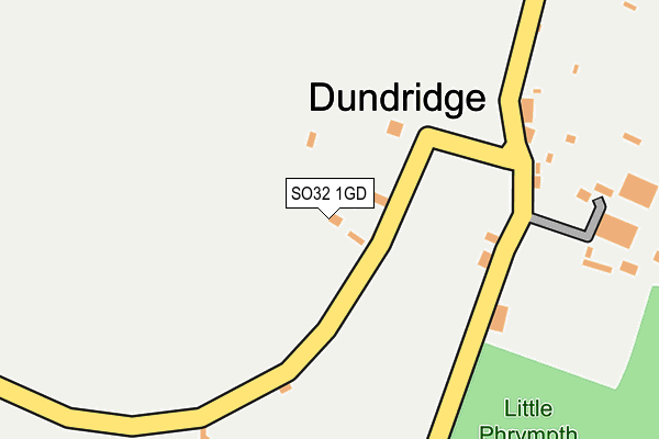 SO32 1GD map - OS OpenMap – Local (Ordnance Survey)