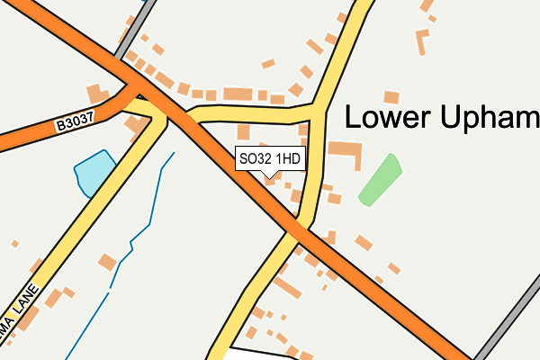 SO32 1HD map - OS OpenMap – Local (Ordnance Survey)