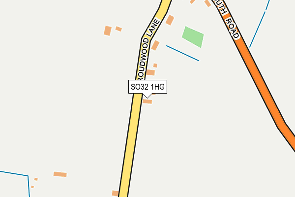 SO32 1HG map - OS OpenMap – Local (Ordnance Survey)