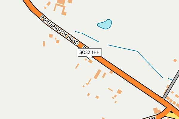 SO32 1HH map - OS OpenMap – Local (Ordnance Survey)