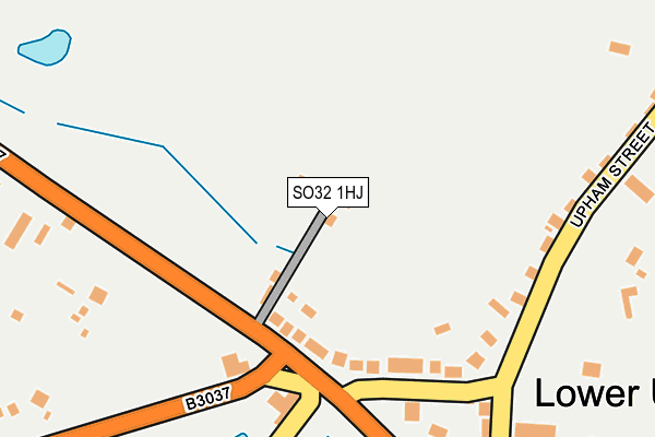 SO32 1HJ map - OS OpenMap – Local (Ordnance Survey)