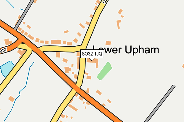 SO32 1JQ map - OS OpenMap – Local (Ordnance Survey)