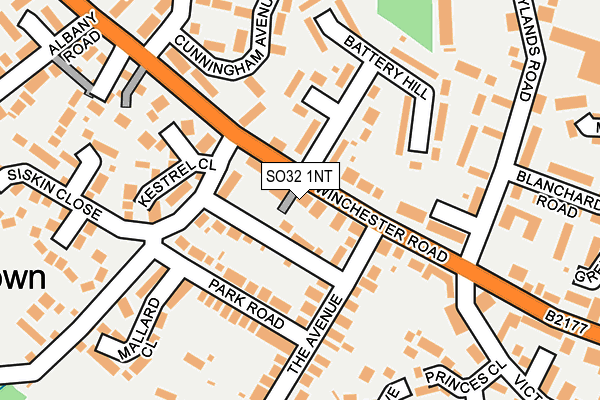 SO32 1NT map - OS OpenMap – Local (Ordnance Survey)