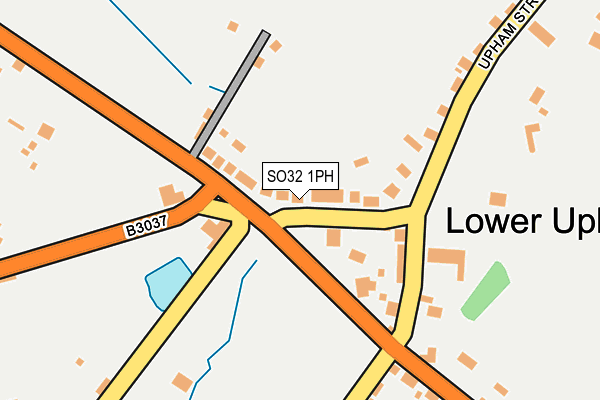 SO32 1PH map - OS OpenMap – Local (Ordnance Survey)