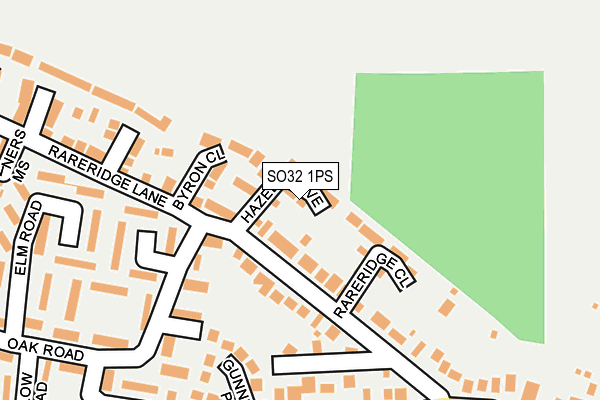 SO32 1PS map - OS OpenMap – Local (Ordnance Survey)