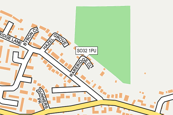 SO32 1PU map - OS OpenMap – Local (Ordnance Survey)