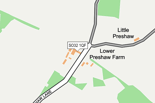 SO32 1QF map - OS OpenMap – Local (Ordnance Survey)