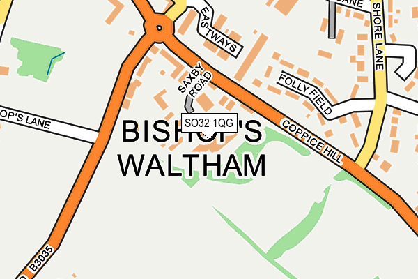 SO32 1QG map - OS OpenMap – Local (Ordnance Survey)