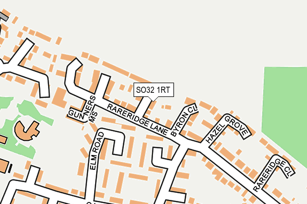 SO32 1RT map - OS OpenMap – Local (Ordnance Survey)