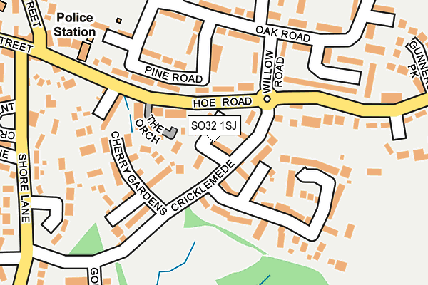 SO32 1SJ map - OS OpenMap – Local (Ordnance Survey)