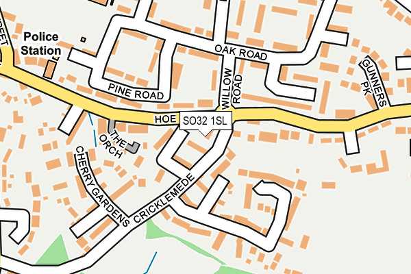 SO32 1SL map - OS OpenMap – Local (Ordnance Survey)