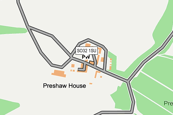 SO32 1SU map - OS OpenMap – Local (Ordnance Survey)