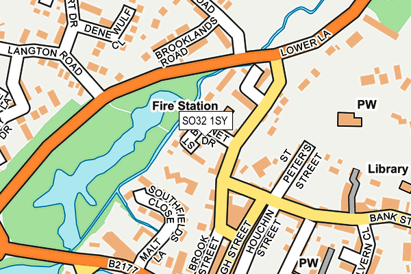 SO32 1SY map - OS OpenMap – Local (Ordnance Survey)