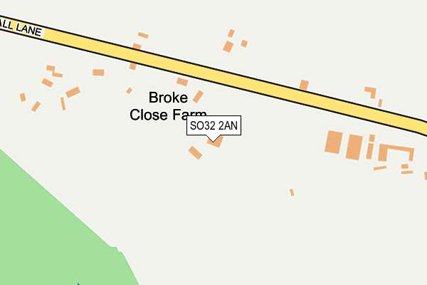 SO32 2AN map - OS OpenMap – Local (Ordnance Survey)