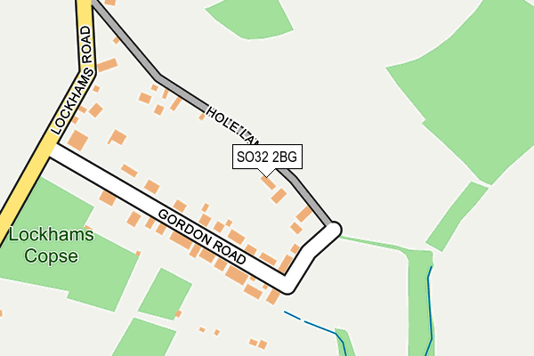 SO32 2BG map - OS OpenMap – Local (Ordnance Survey)