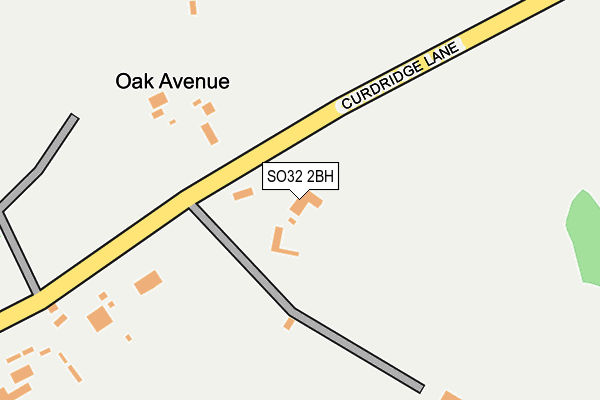 SO32 2BH map - OS OpenMap – Local (Ordnance Survey)