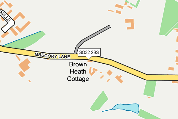 SO32 2BS map - OS OpenMap – Local (Ordnance Survey)