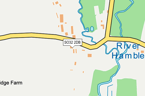 SO32 2DB map - OS OpenMap – Local (Ordnance Survey)