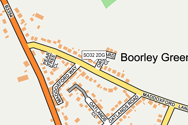 SO32 2DG map - OS OpenMap – Local (Ordnance Survey)