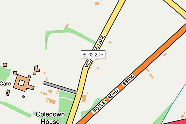 SO32 2DP map - OS OpenMap – Local (Ordnance Survey)