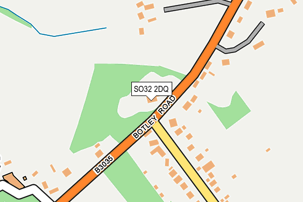 SO32 2DQ map - OS OpenMap – Local (Ordnance Survey)