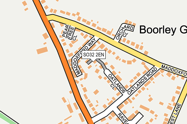 SO32 2EN map - OS OpenMap – Local (Ordnance Survey)