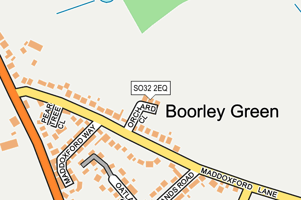 SO32 2EQ map - OS OpenMap – Local (Ordnance Survey)