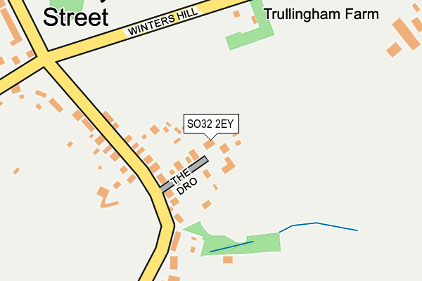 SO32 2EY map - OS OpenMap – Local (Ordnance Survey)