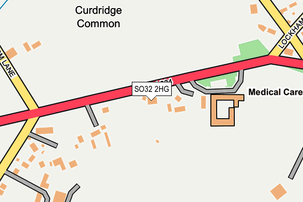 SO32 2HG map - OS OpenMap – Local (Ordnance Survey)