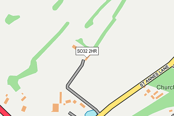 SO32 2HR map - OS OpenMap – Local (Ordnance Survey)