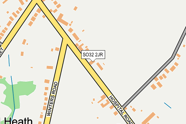 SO32 2JR map - OS OpenMap – Local (Ordnance Survey)