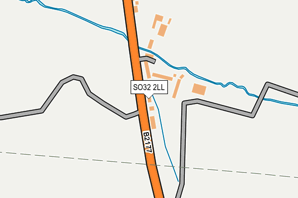 SO32 2LL map - OS OpenMap – Local (Ordnance Survey)