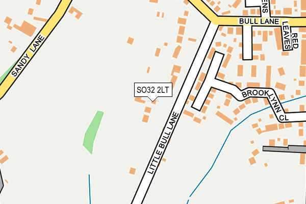 SO32 2LT map - OS OpenMap – Local (Ordnance Survey)