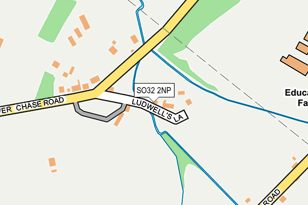 SO32 2NP map - OS OpenMap – Local (Ordnance Survey)