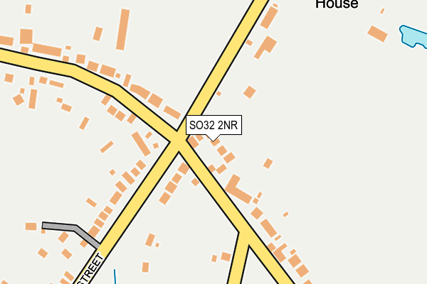 SO32 2NR map - OS OpenMap – Local (Ordnance Survey)