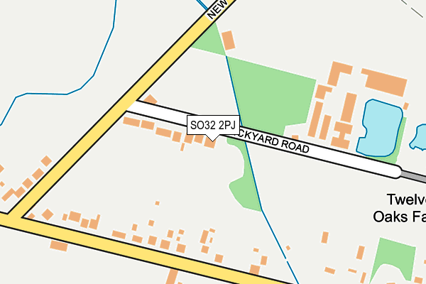 SO32 2PJ map - OS OpenMap – Local (Ordnance Survey)