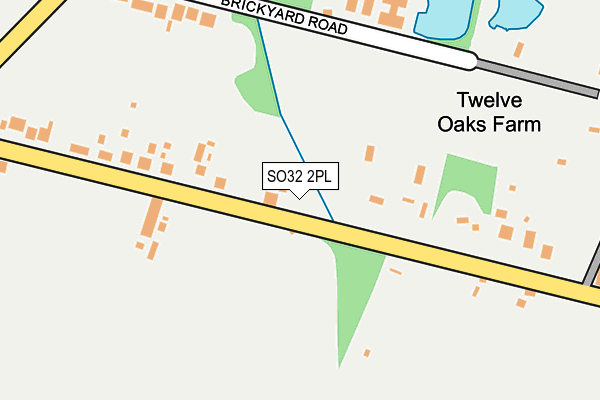 SO32 2PL map - OS OpenMap – Local (Ordnance Survey)