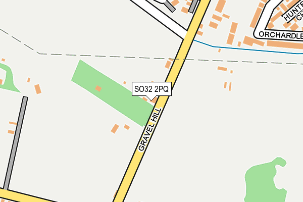 SO32 2PQ map - OS OpenMap – Local (Ordnance Survey)