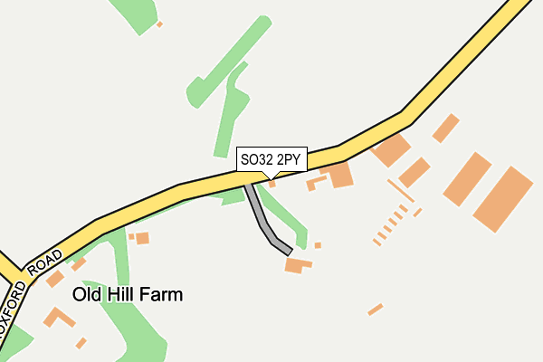 SO32 2PY map - OS OpenMap – Local (Ordnance Survey)